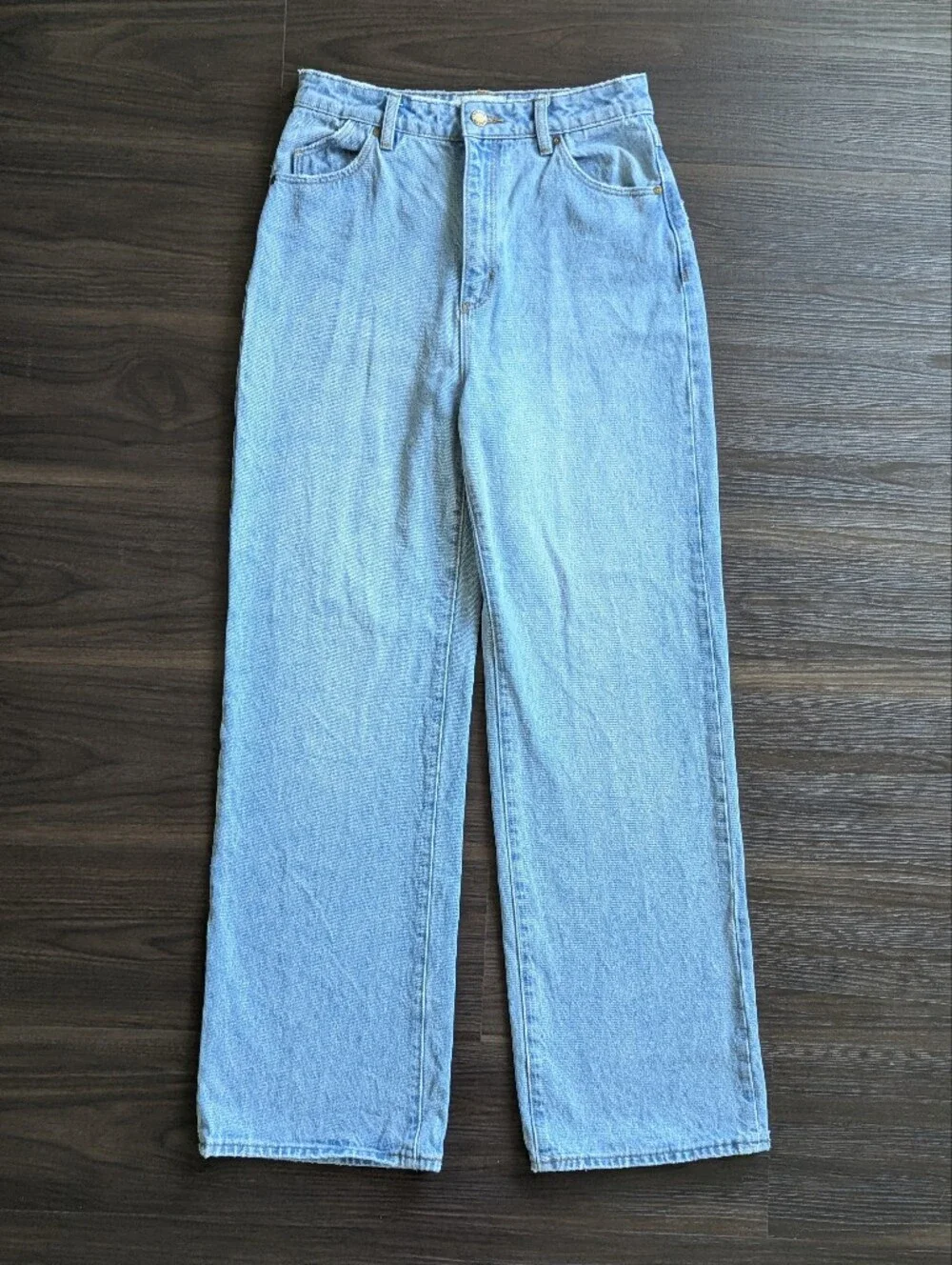Rolla’s Heidi High Rise Wide Leg Jeans 28 Light Wash Denim Retro Clean Girl Boho